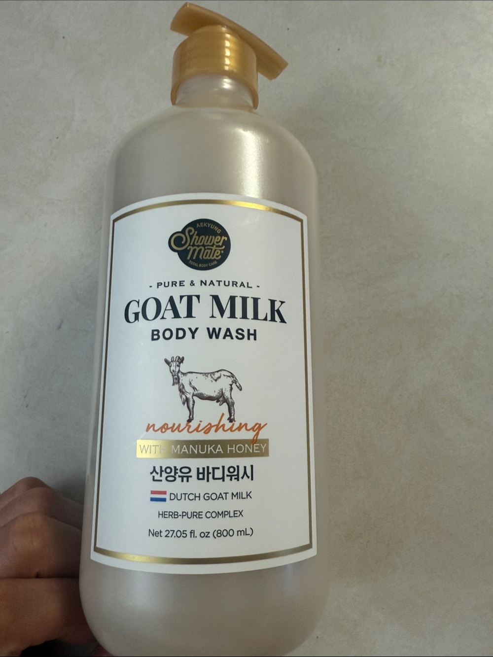 Goat Milk Body Wash with Manuka Honey — Nourishing White